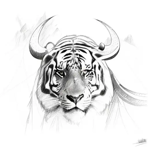 A Sketch-style Collage Of Different Animals In A Jungle Setting