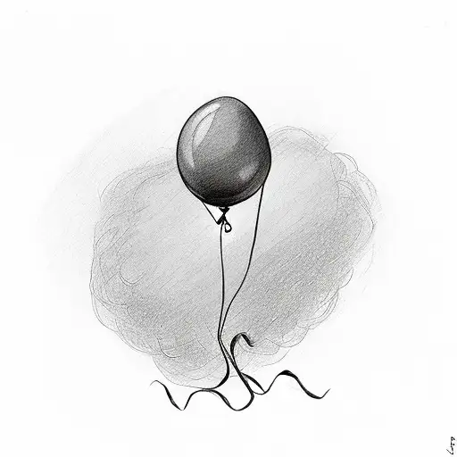 A Bird With A Balloon Tied Around It