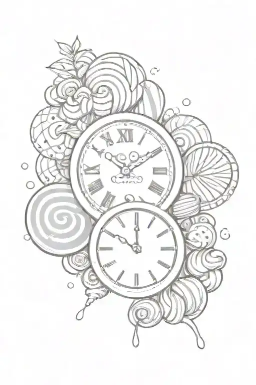 Wall Clock With Candy