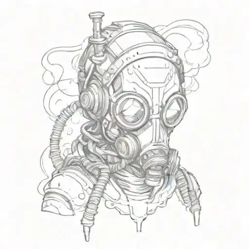 Alien With Gas Mask