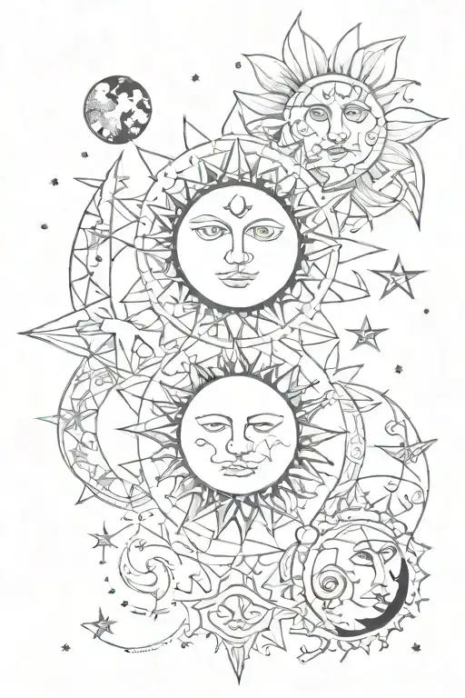 Sun And Moon Phases