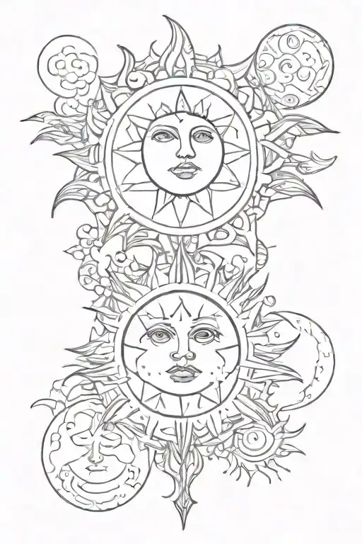 Sun And Moon Phases