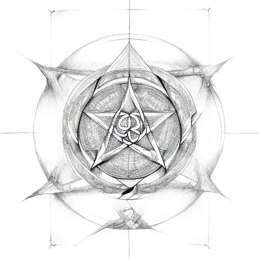 Tree Of Life Pentagram Algiz