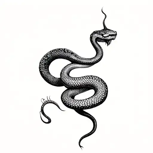 Snake Coiled Snake Forming