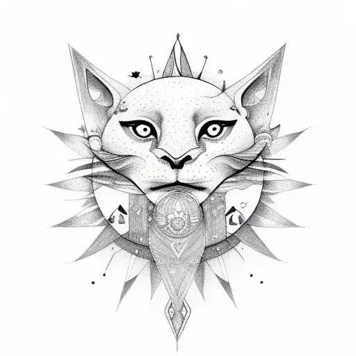 Bohemian Purpl Sun With Face And Bohemian Blue Moon With Face