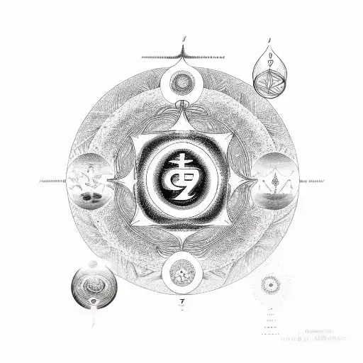 The 7 Chakras In One Vertical Line