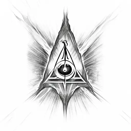 Deathly Hallows Symbol With Dementors