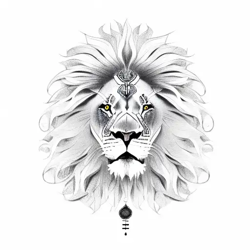Lion With Om Masculine
