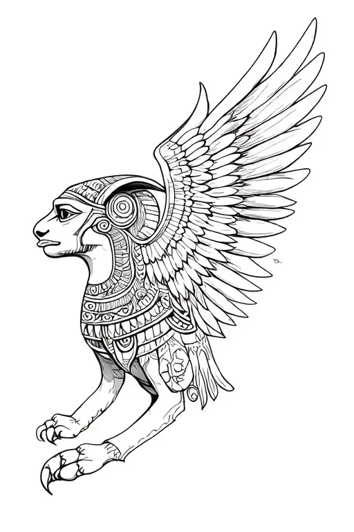 Aztec Winged Sphinx