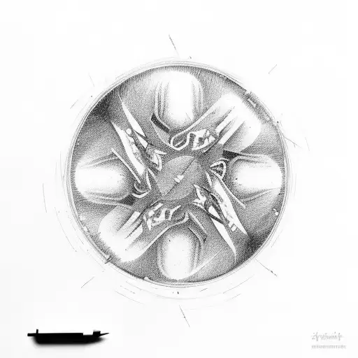 Circle Made Of Flames