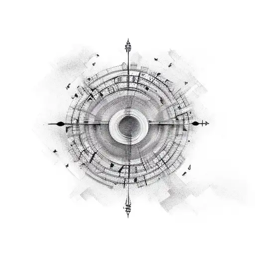 Music Notes Standing In The Center Of Everythin