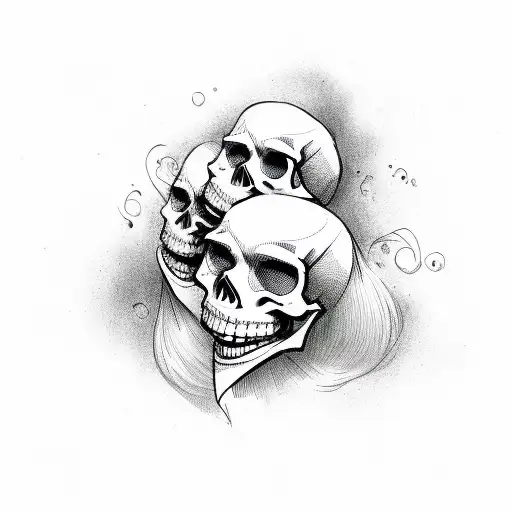 Sexy Money Skull Couple