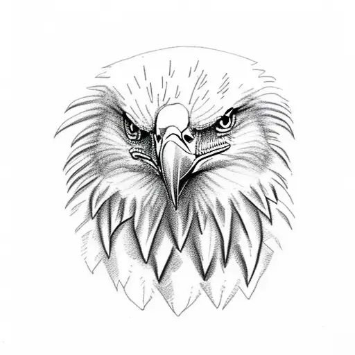Bald Eagle Head On A Soldier's Body