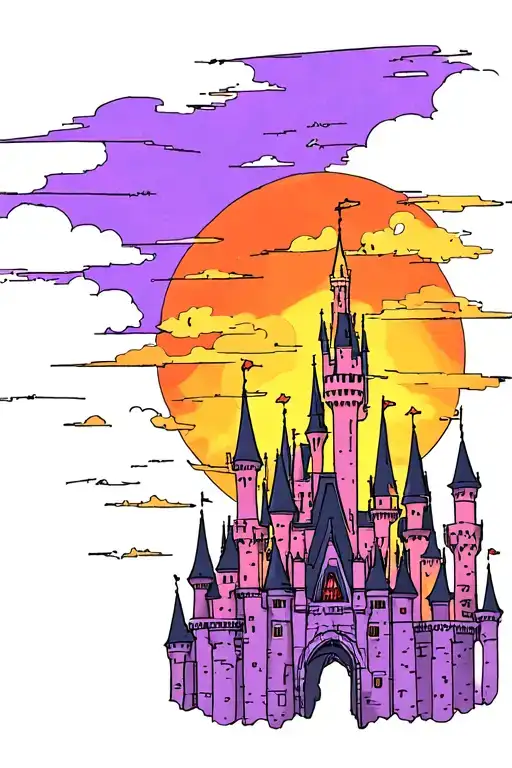 Disney Castle Silhouette