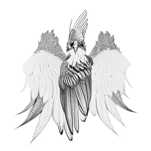 Flying Eagle With Gaja Wings