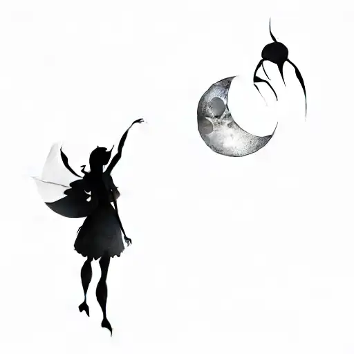A Fairy And A Moon