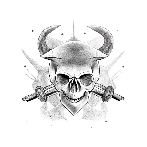 Manta Skull Dumbbell Cards