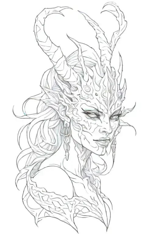 Possessed Beautiful Demon Woman