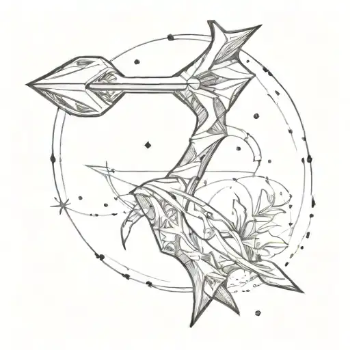 Arrow With A Frozen Tip And A Semi Colon