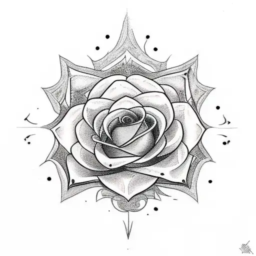 Large Tattoo Centered Around Music And Flowers And It Should Have Arrows Staves And Musical Notes