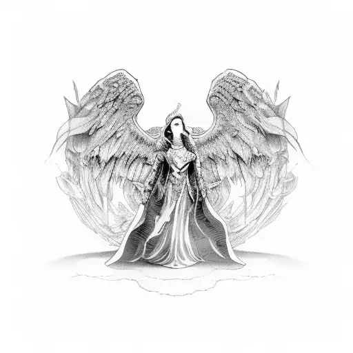 Arch Angel With Quote