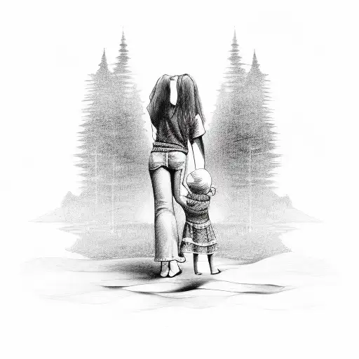 A Mom With A Child Letting Go Of The Past