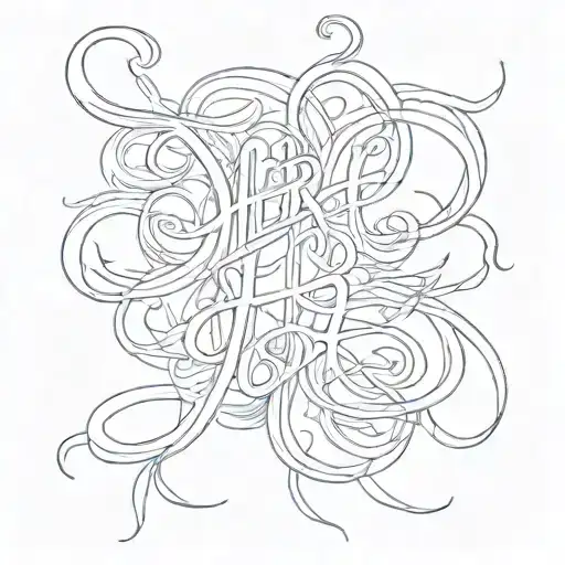 The Word Heri In Cursive Writing