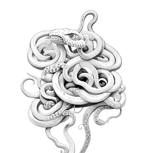 Medusa Snakes Flowers