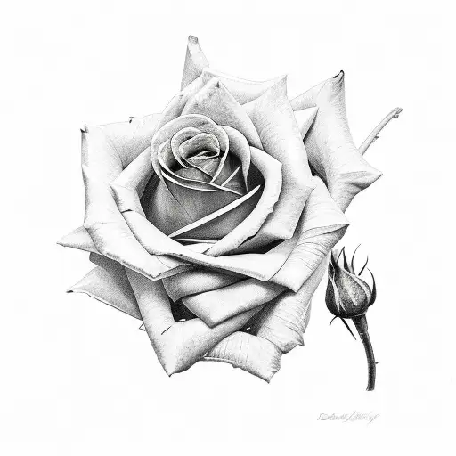 Rose With Names Dylan Cian Lucas On Each Leaf