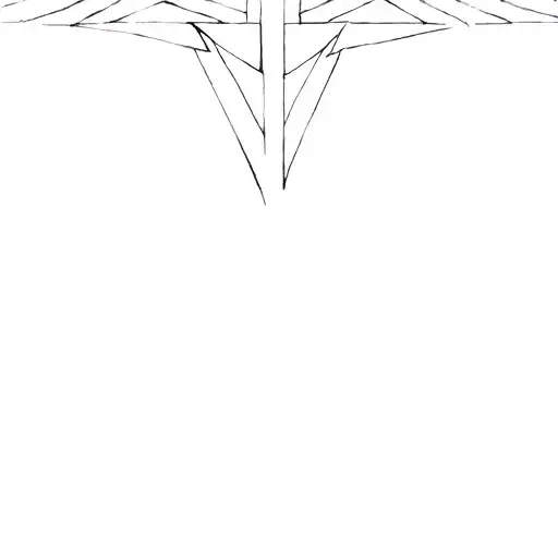 A Black And White Geometric Pattern