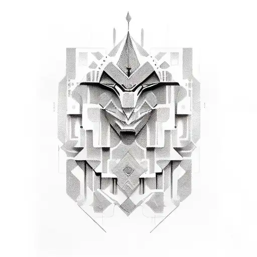 I Want To Talk To You In My Breast With A Tribal Look And Geometrical Look