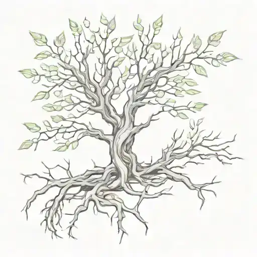 Tree Roots Form Wings