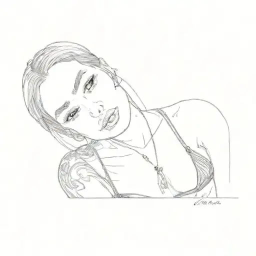 A Woman In A Black Bikini