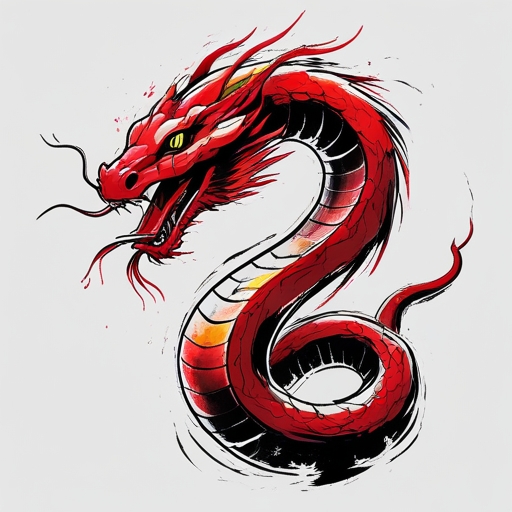 Crimson Serpent Tattoo idea