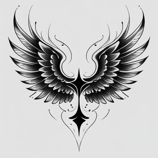 Crimson Wings of the Soul Tattoo idea