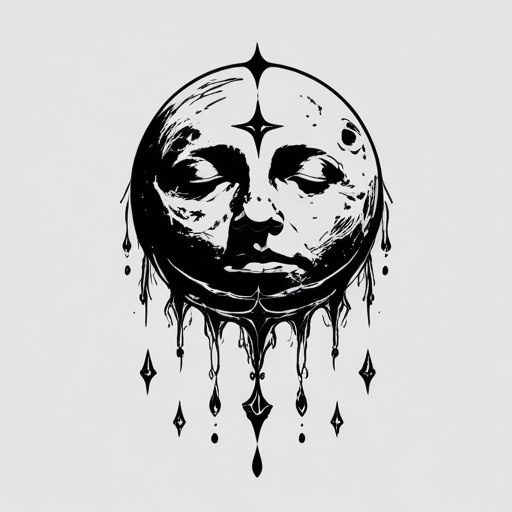 Sacred Blood of the Moon Tattoo idea