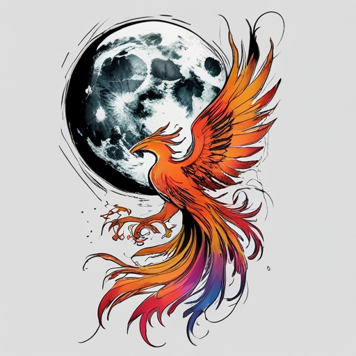 Moon’s Call of the Phoenix Tattoo idea