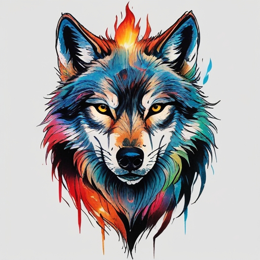 Soul’s Radiance of the Wolf’s Fire Tattoo idea