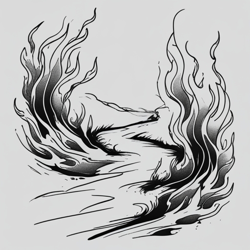 Whispers of Fire’s Path Tattoo idea