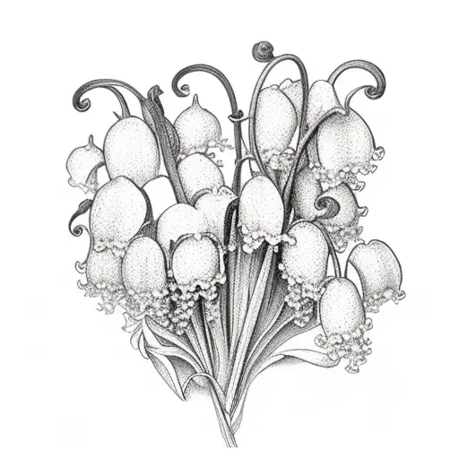 Lily Of The Valley And Violets