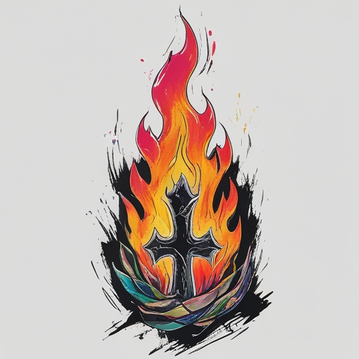 Sacred Fire of the Vengeful Path Tattoo idea