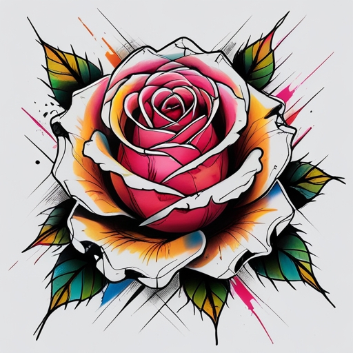 Moonlit Rose Tattoo idea
