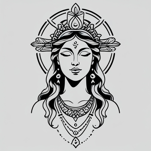 Goddess's Blessing Tattoo idea