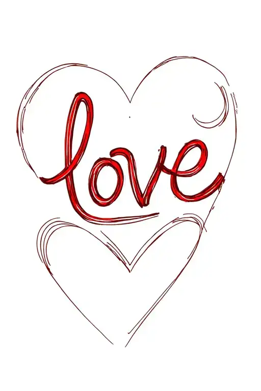 Loyalty With Meaning Word 'Love' Written