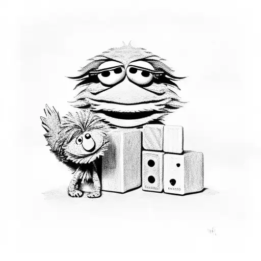 Baby Blocks With Sesame Street And The Letter A