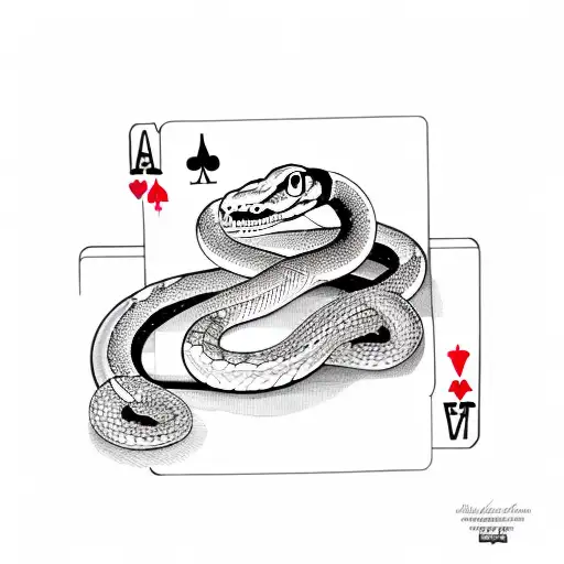 Snake And Casino Cards