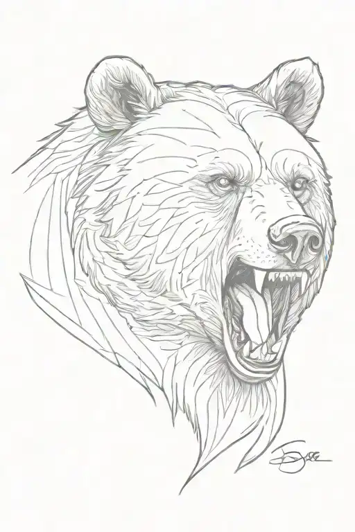 Bear With Open Mouth