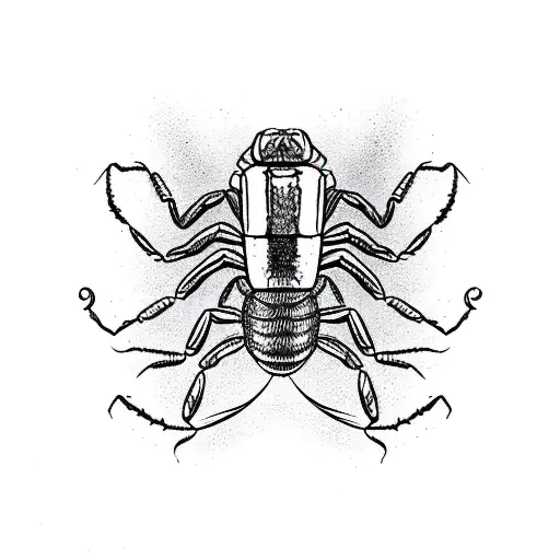 A Scorpion Crawling On A Sheet Of Music