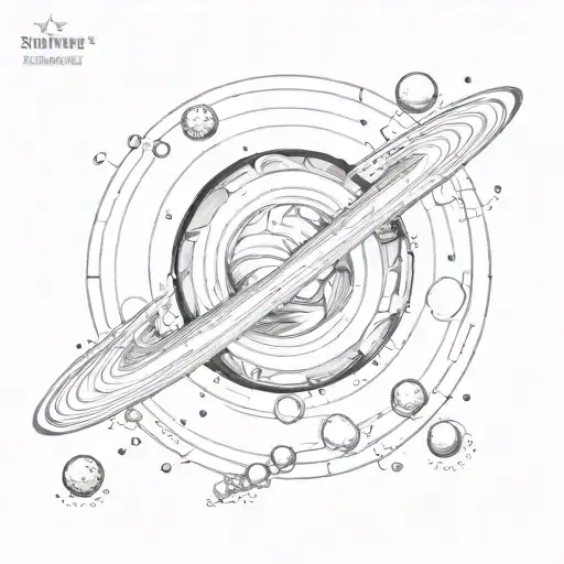 Saturne X Jupiter Moon Black