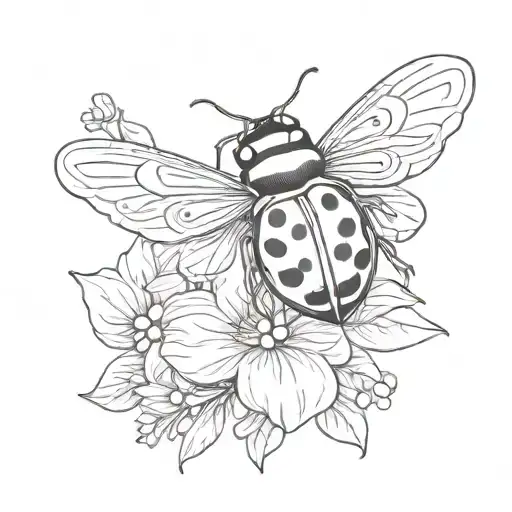 Bible Verse With Ladybug On Flower